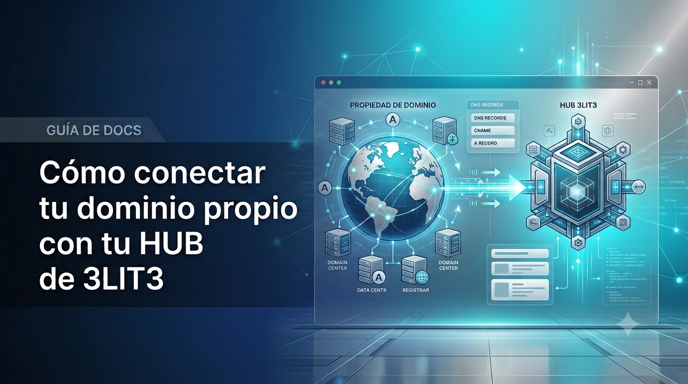 Cómo conectar tu dominio propio con tu HUB de 3LIT3