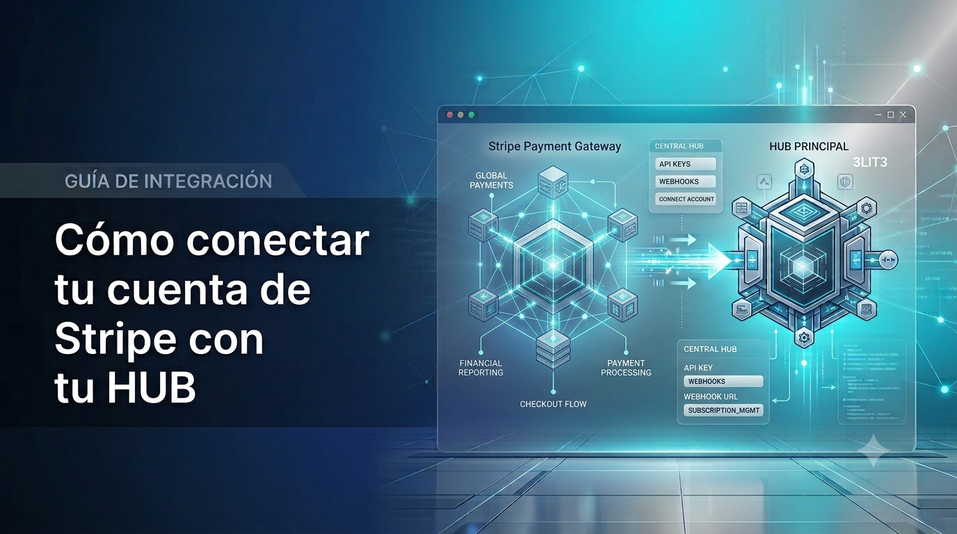 Cómo conectar tu cuenta de Stripe con tu HUB de 3LIT3