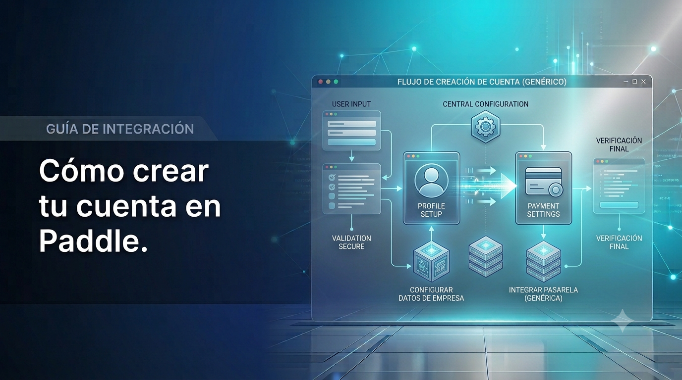 Cómo crear tu cuenta en Paddle